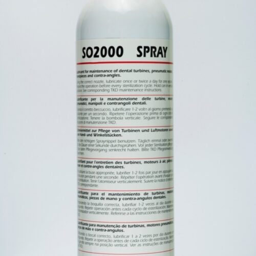 SO2000 500ML  LUBRIFICANTE SPRAY PER TURBINE E MANIPOLI   TeKne Dental