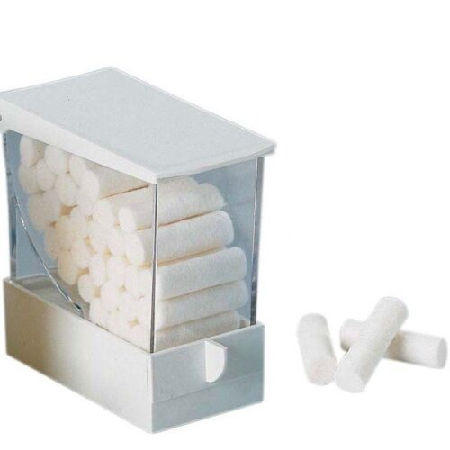DISTRIBUTORE RULLI SALIVARI CON CASSETTO BIANCO 1PZ