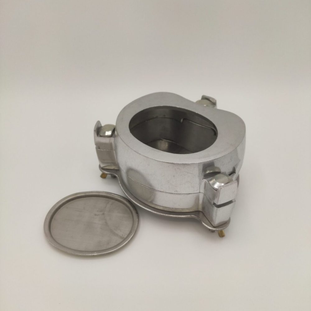 Muffola in alluminio con staffa