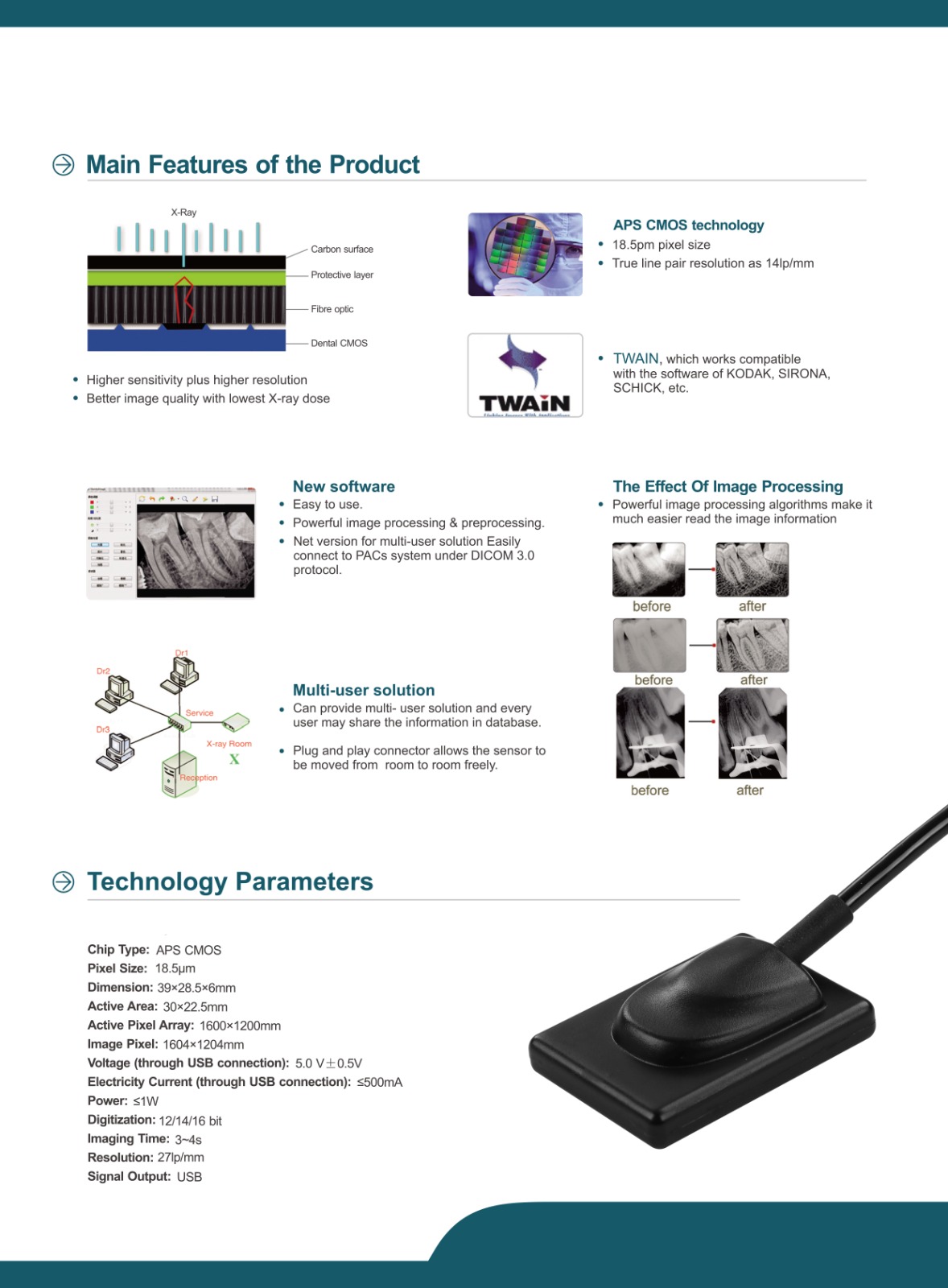 Sensore RVG intraorale LK-C62 - immagine 2