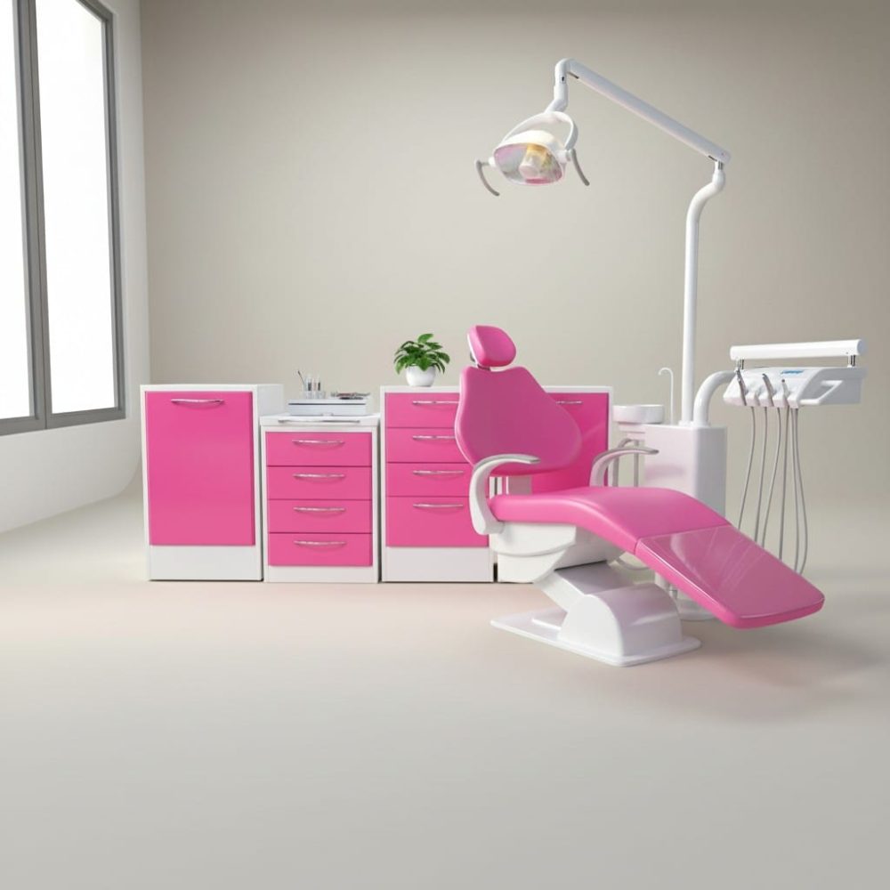 Alternative view of Set di 4  Mobili medicali colorati