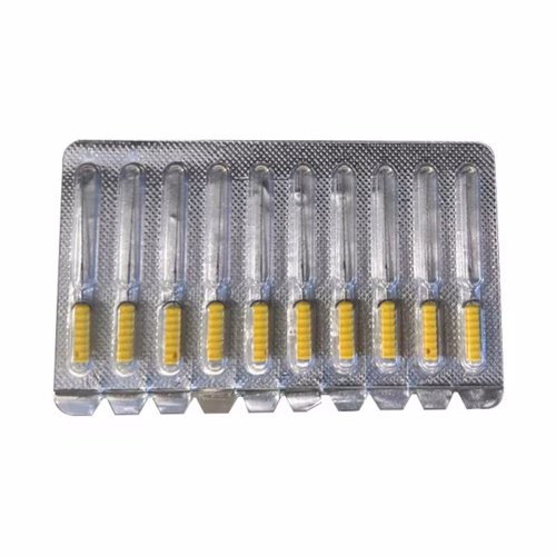 TIRANERVI - BARBED BROACHES 21 mm - Misura 2 - ISO XXF - colore giallo